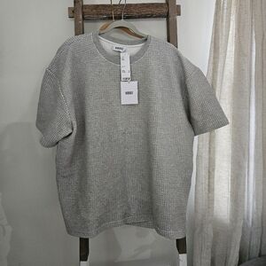 Krost Gray Textured Knit Top